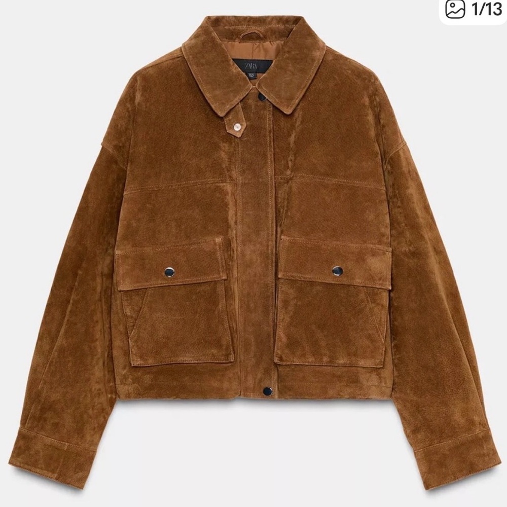 Zara 100% Suede Jacket